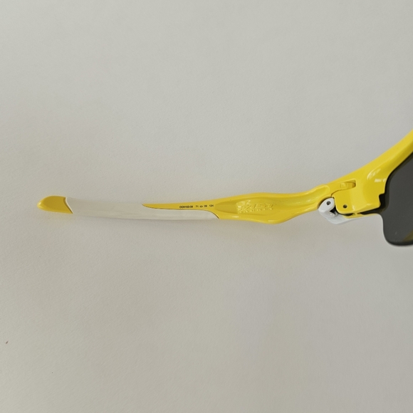 Oakley Fast Jacket  Sunglasses Lemon peel polarized black extra brown lens case - Picture 7 of 16